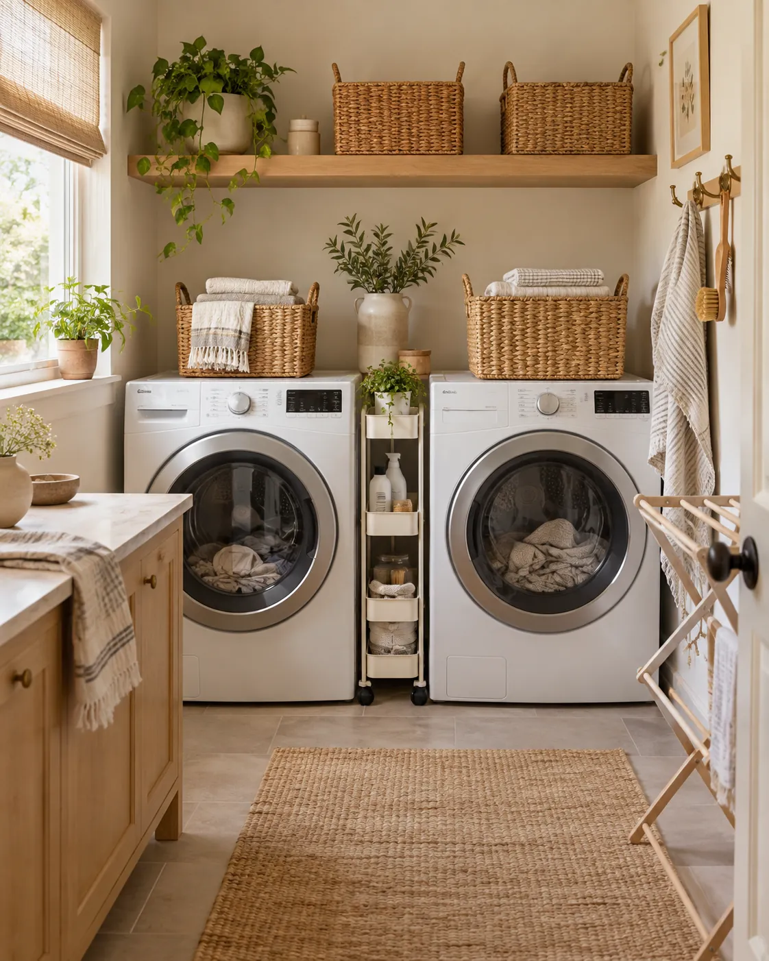 Compact laundry room